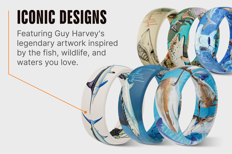 Guy Harvey Great White Shark Ring